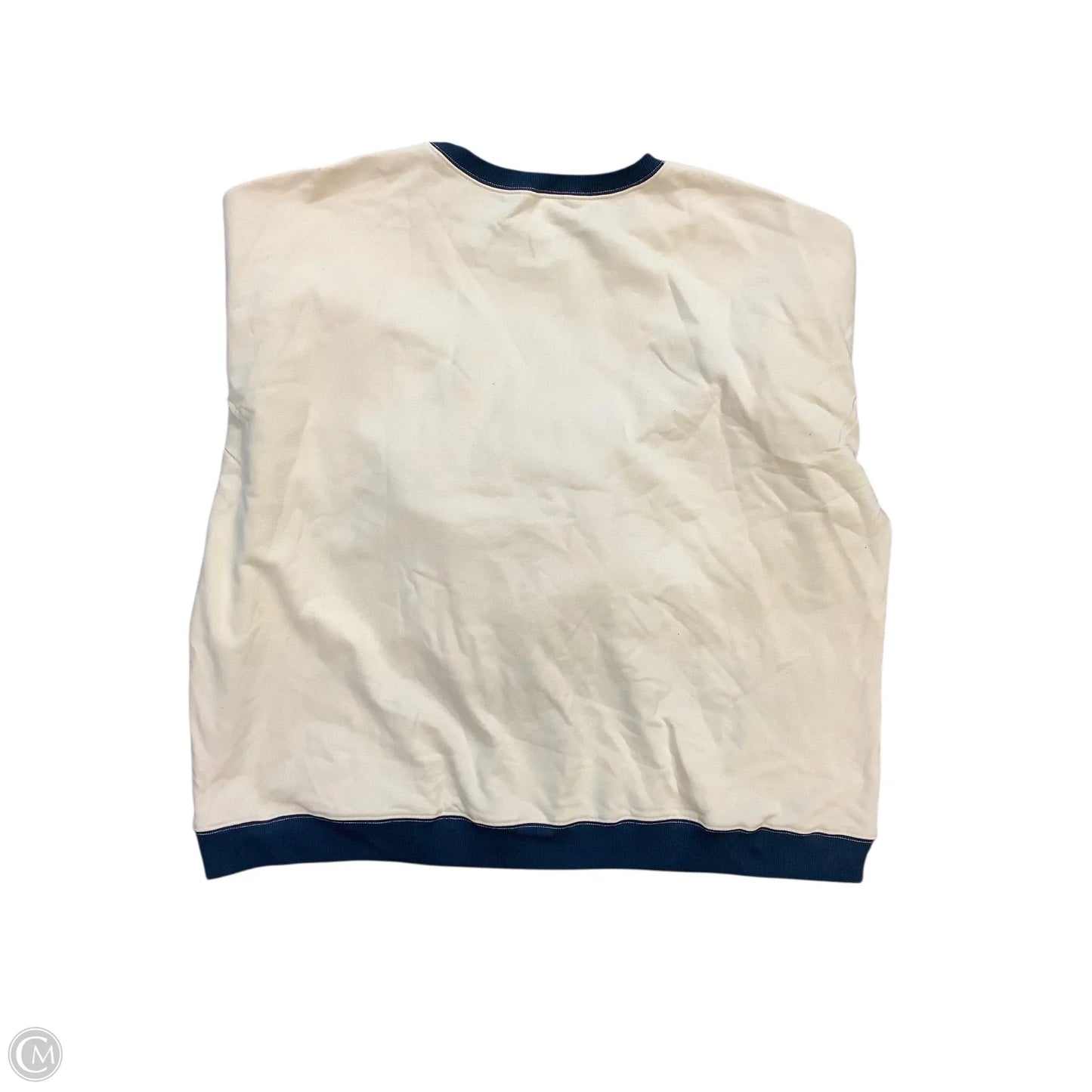 Sweatshirt Crewneck By Clothes Mentor In Cream, Size: 2x