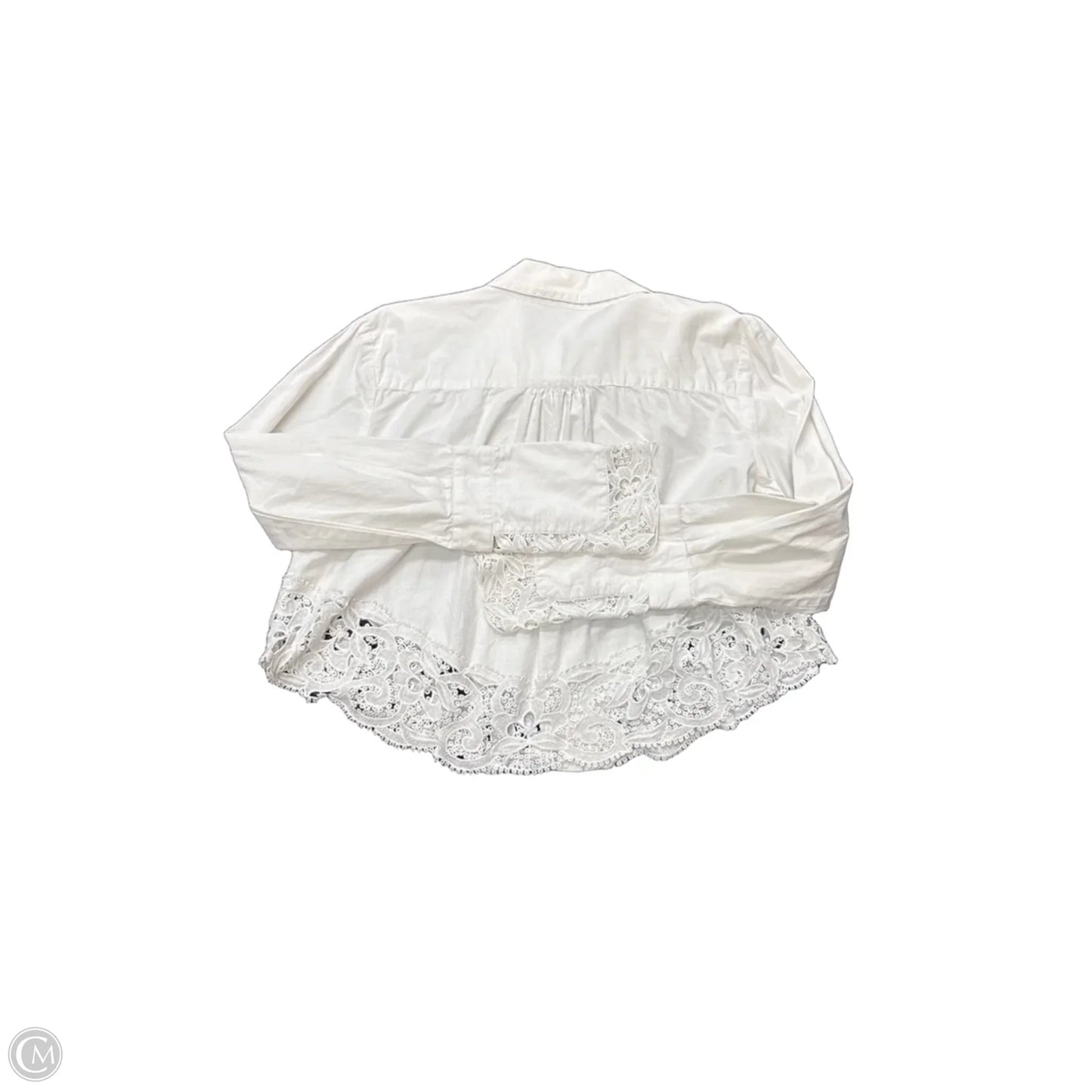 Top Long Sleeve By Free People In White, Size: Xs