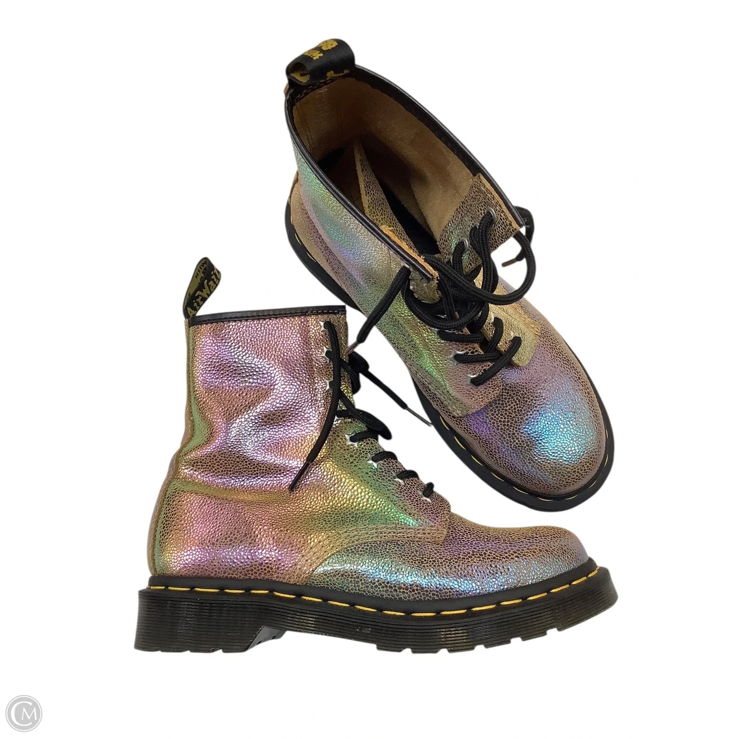 Boots Combat By Dr Martens In Gold, Size: 7