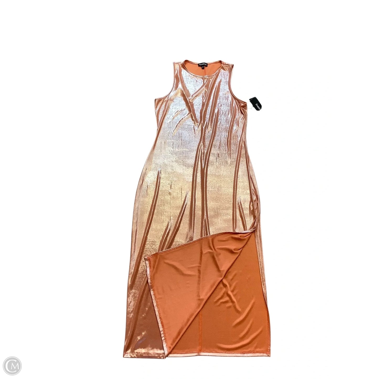 Dress Party Long By Bebe In Orange, Size: L