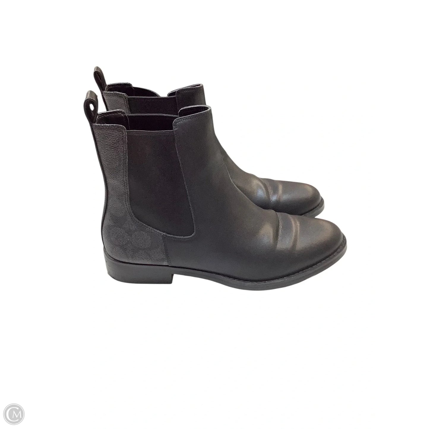 Boots Designer By Coach In Black, Size: 8
