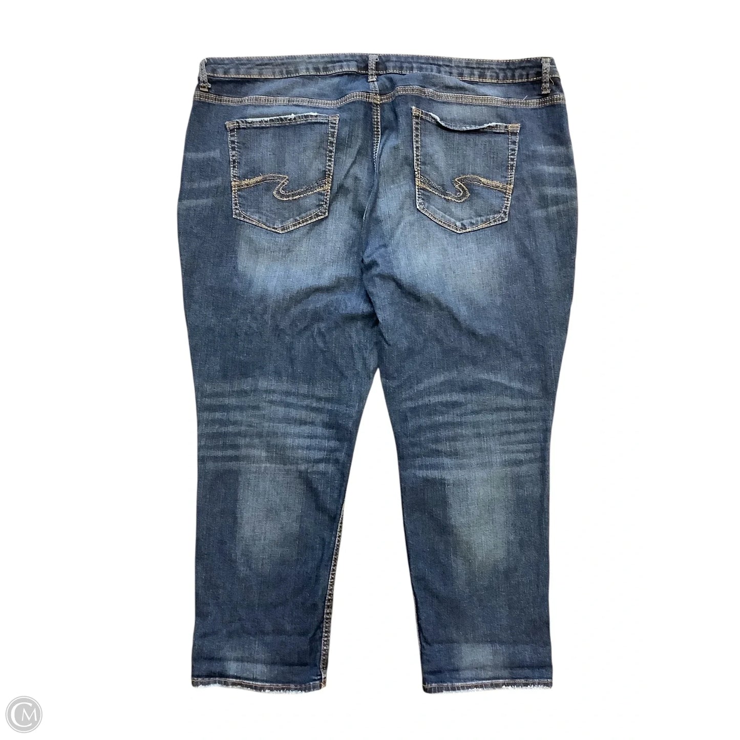 Jeans Boyfriend By Silver In Blue Denim, Size: 26