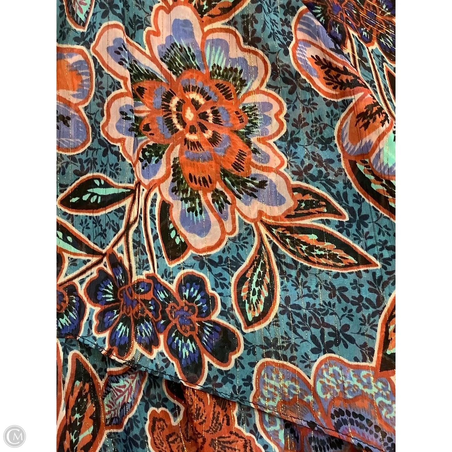 Blouse Designer By Misa In Floral Print, Size: M