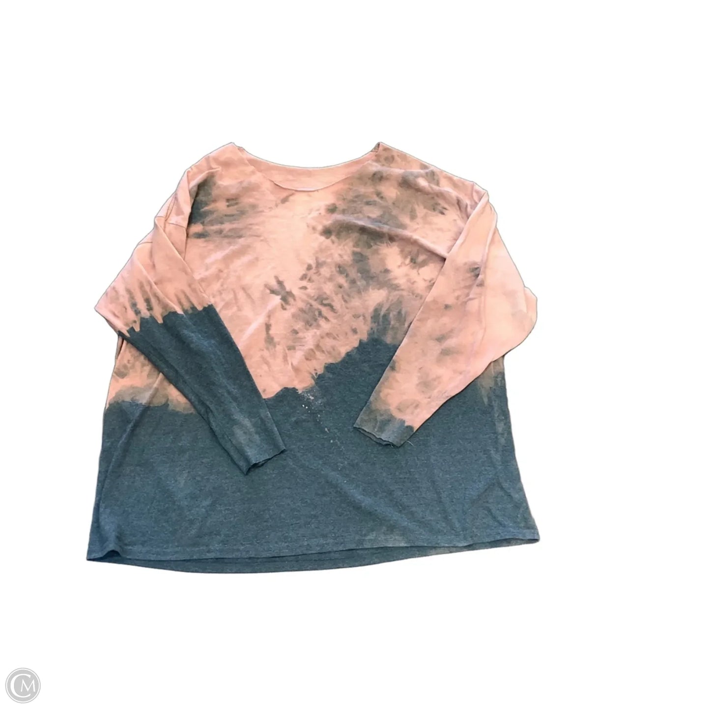 Top Long Sleeve By Clothes Mentor In Grey & Pink, Size: Osfm
