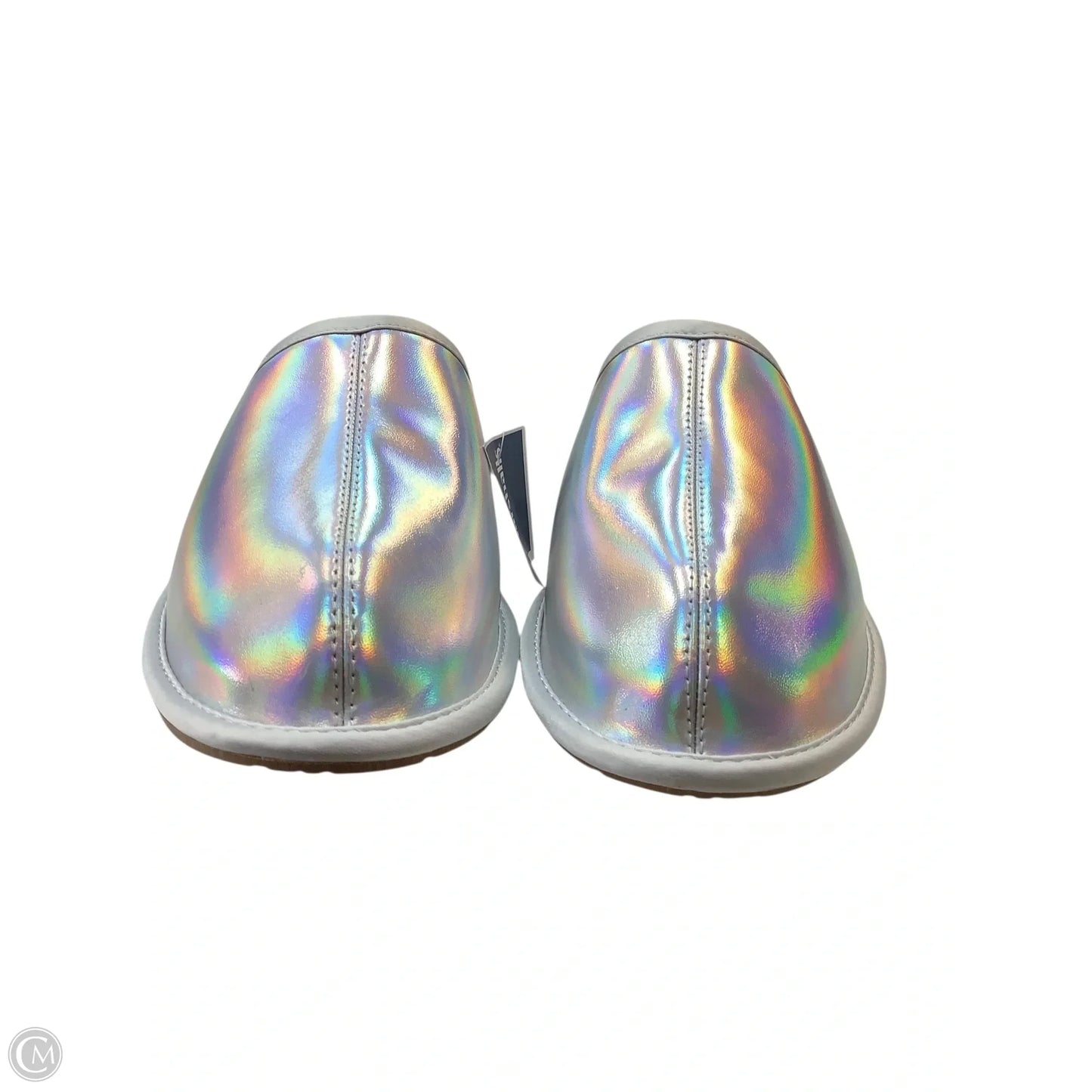 Slippers Designer By Ugg In Silver, Size: 9