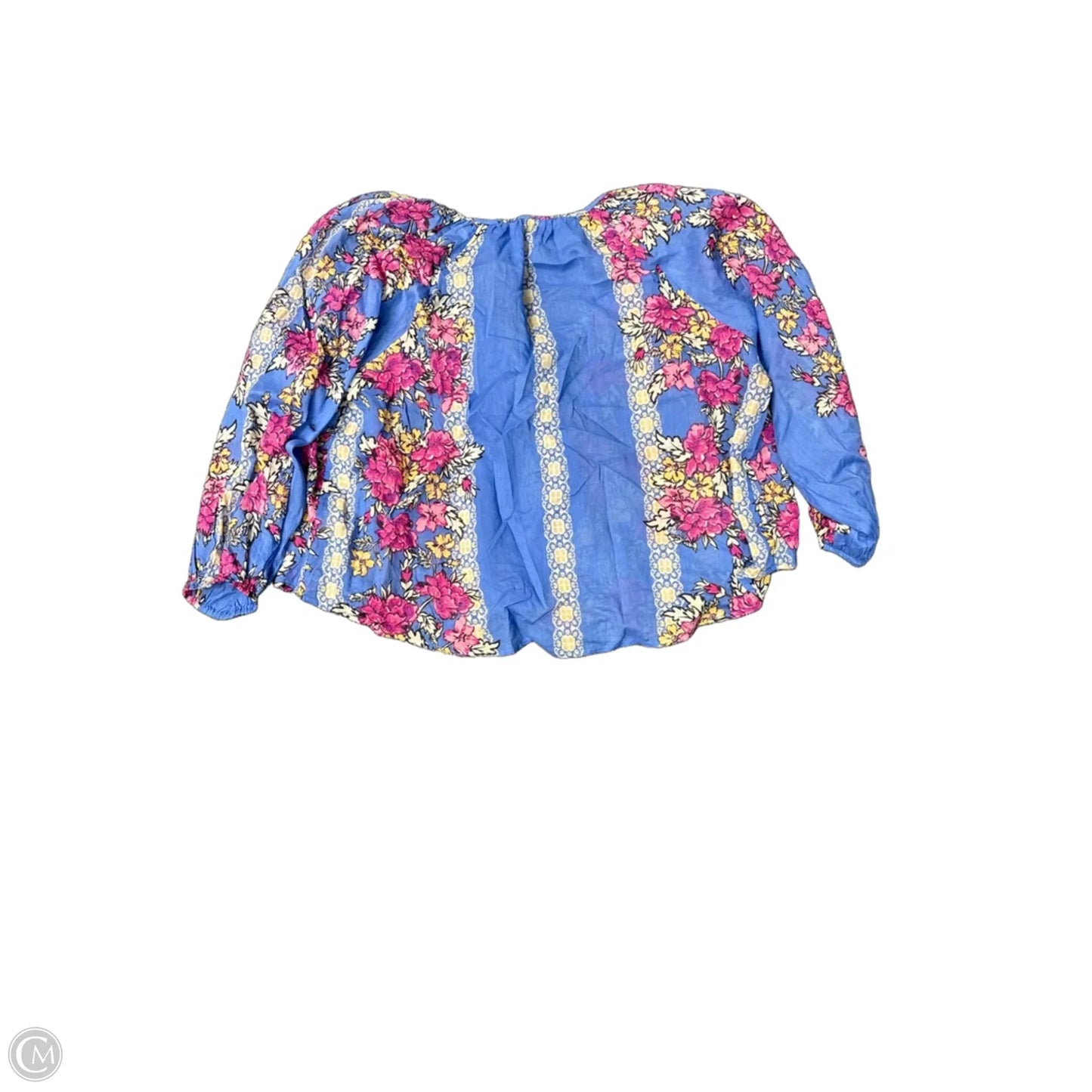 Blouse Long Sleeve By Free People In Blue, Size: M