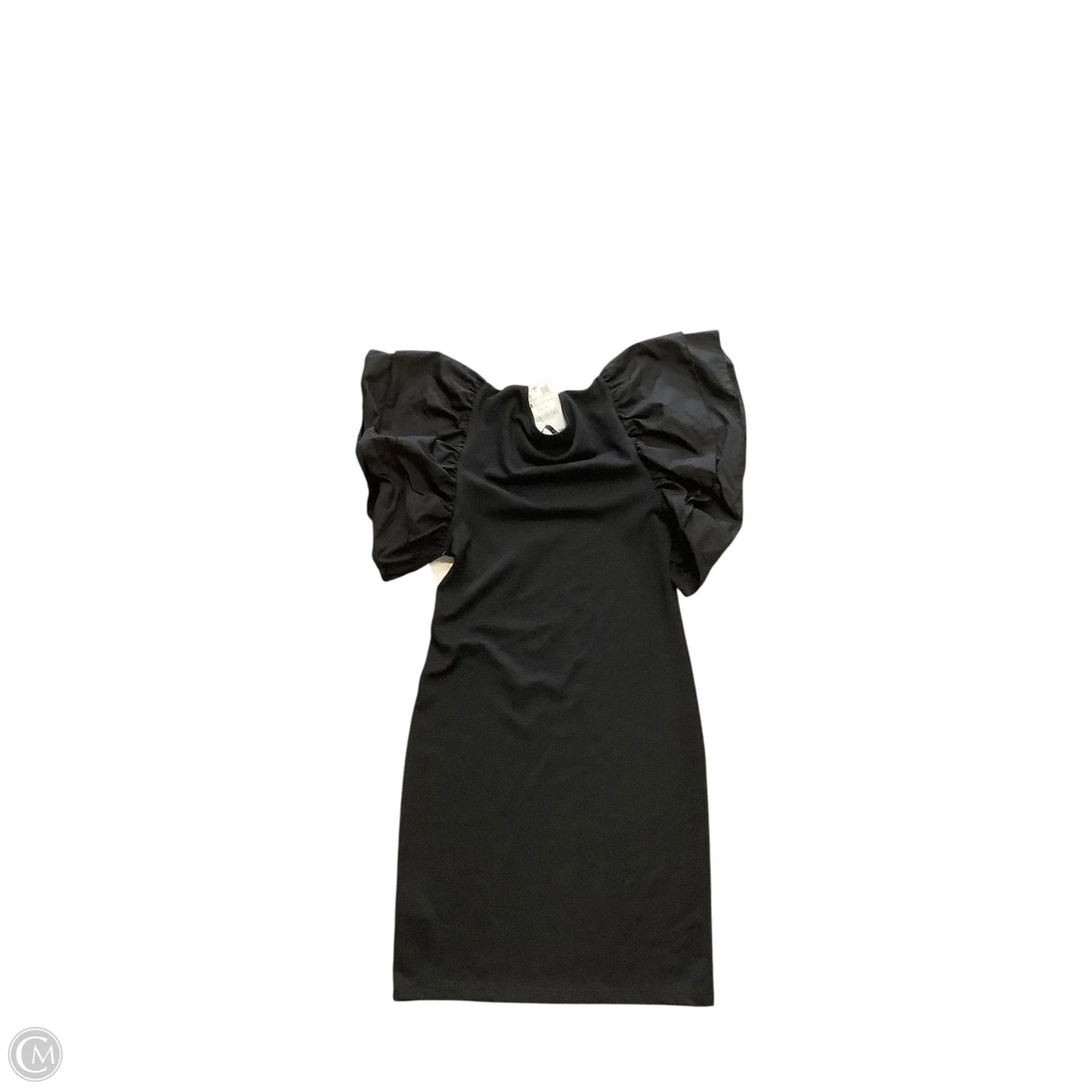 Dress Casual Midi By Zara In Black, Size: M