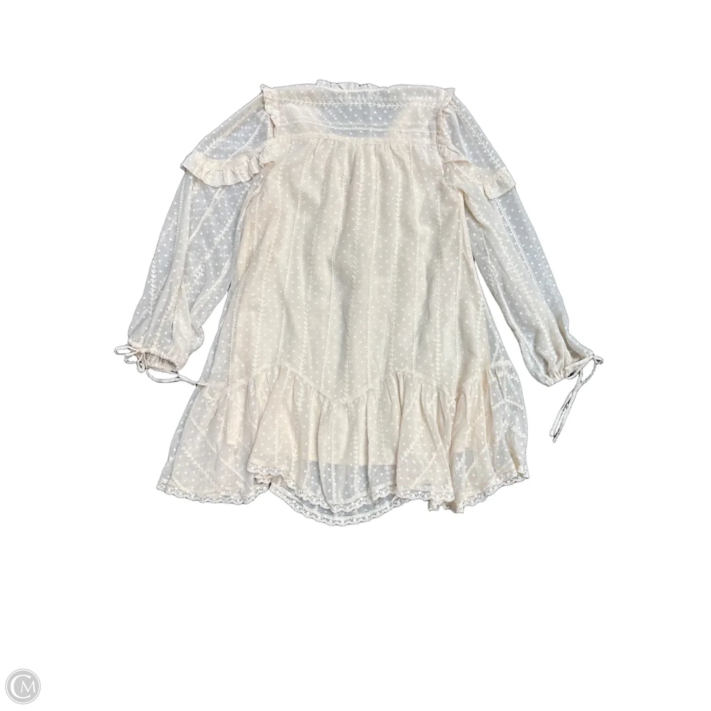 Dress Casual Short By Clothes Mentor In Cream, Size: Xs
