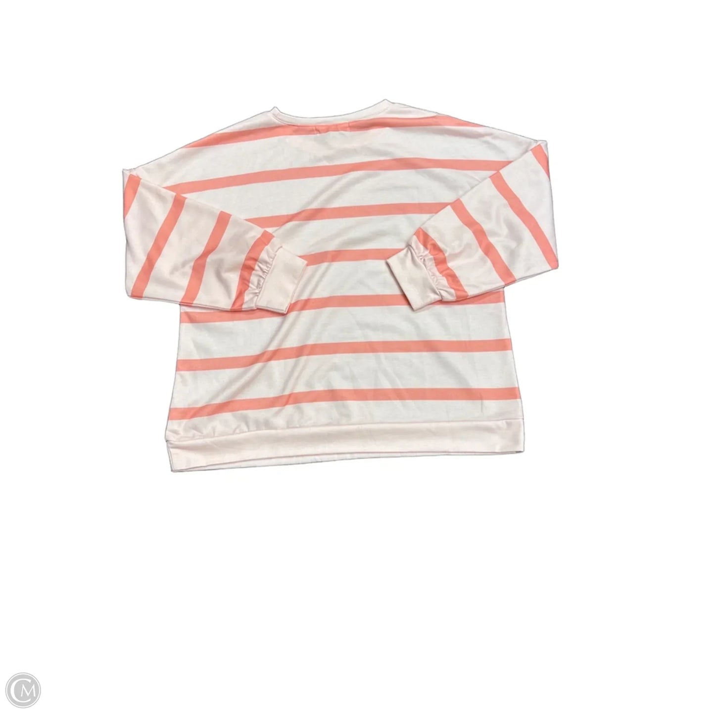 Sweatshirt Crewneck By Clothes Mentor In Striped Pattern, Size: L