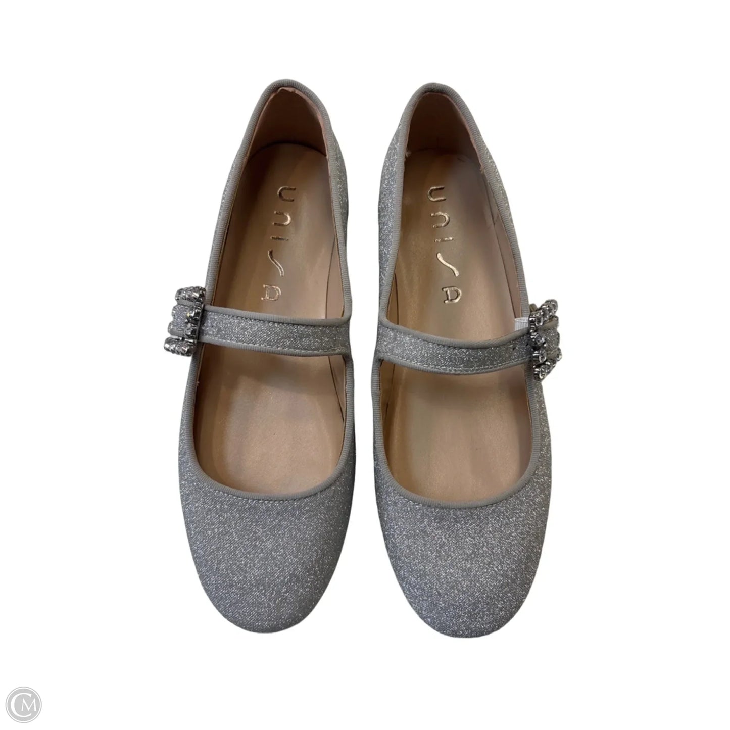 Shoes Flats By Unisa In Silver, Size: 7