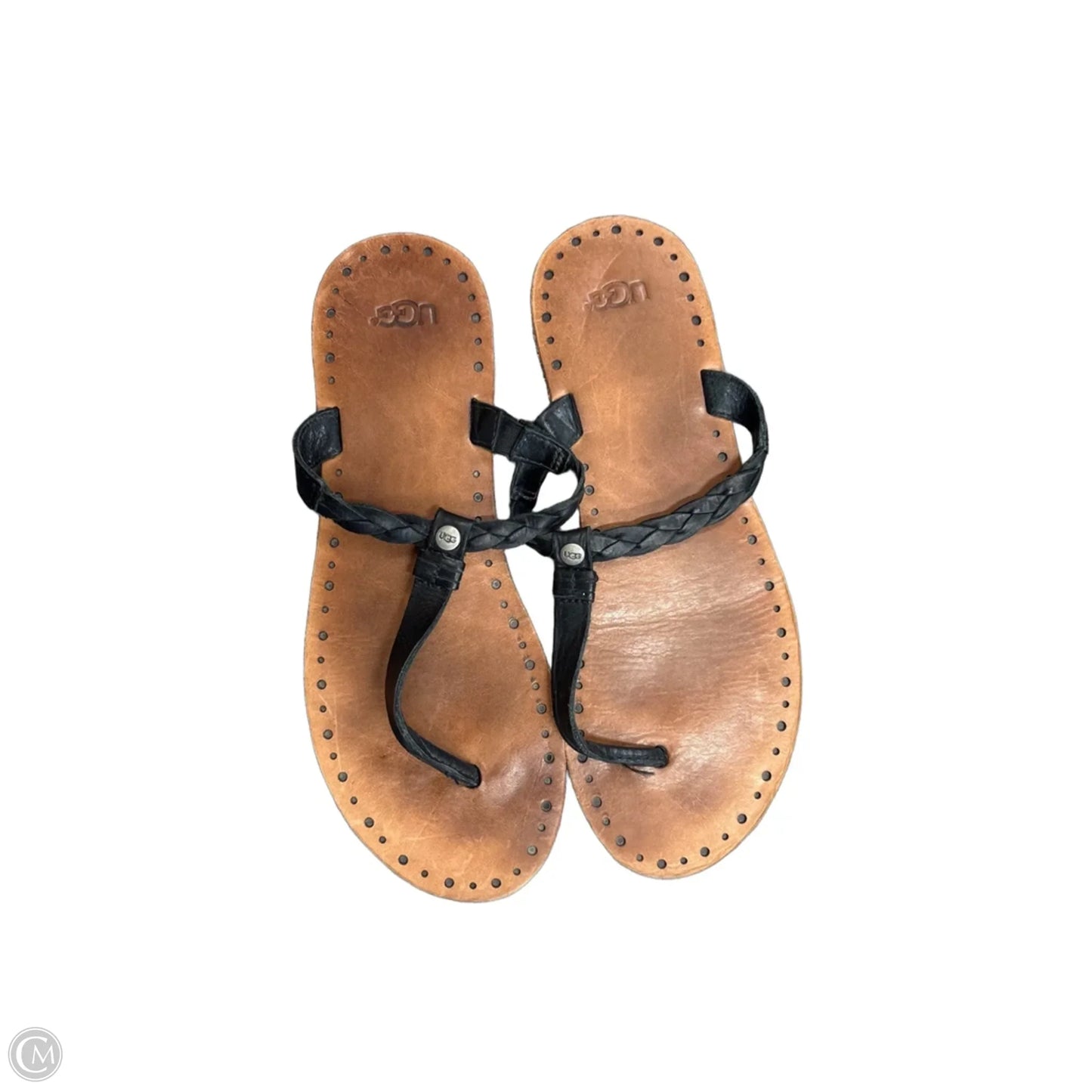 Sandals Designer By Ugg In Black, Size: 9