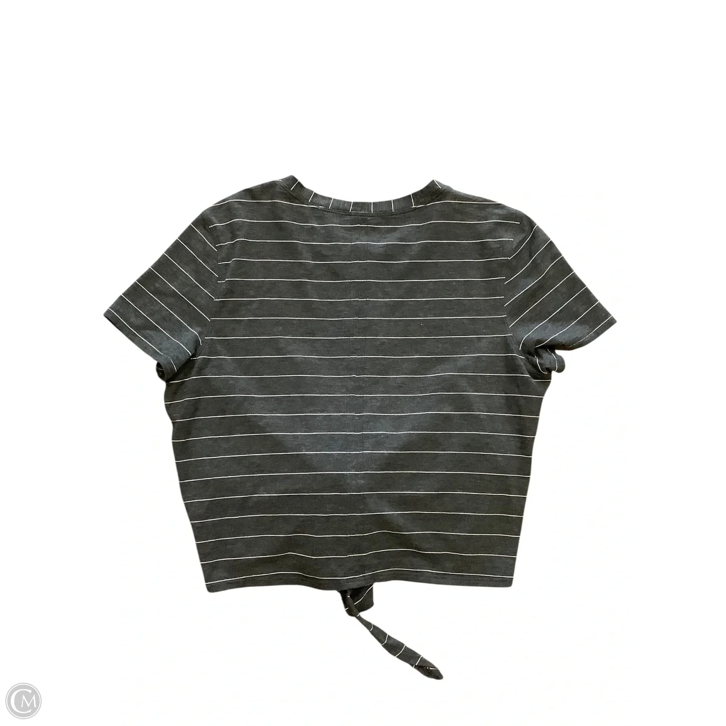 Athletic Top Short Sleeve By Lululemon In Grey, Size: 0