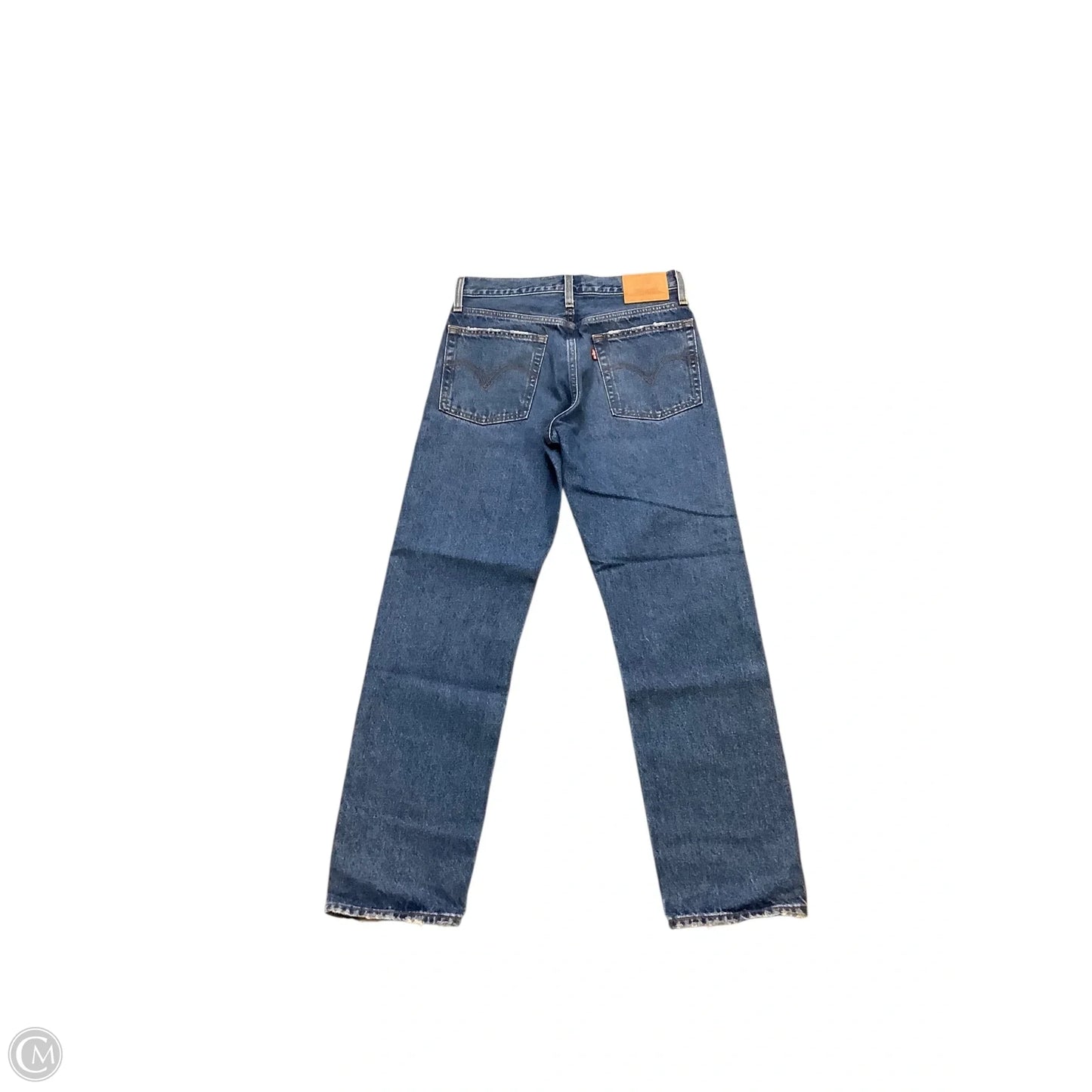 Jeans Straight By Levis In Blue Denim, Size: 4