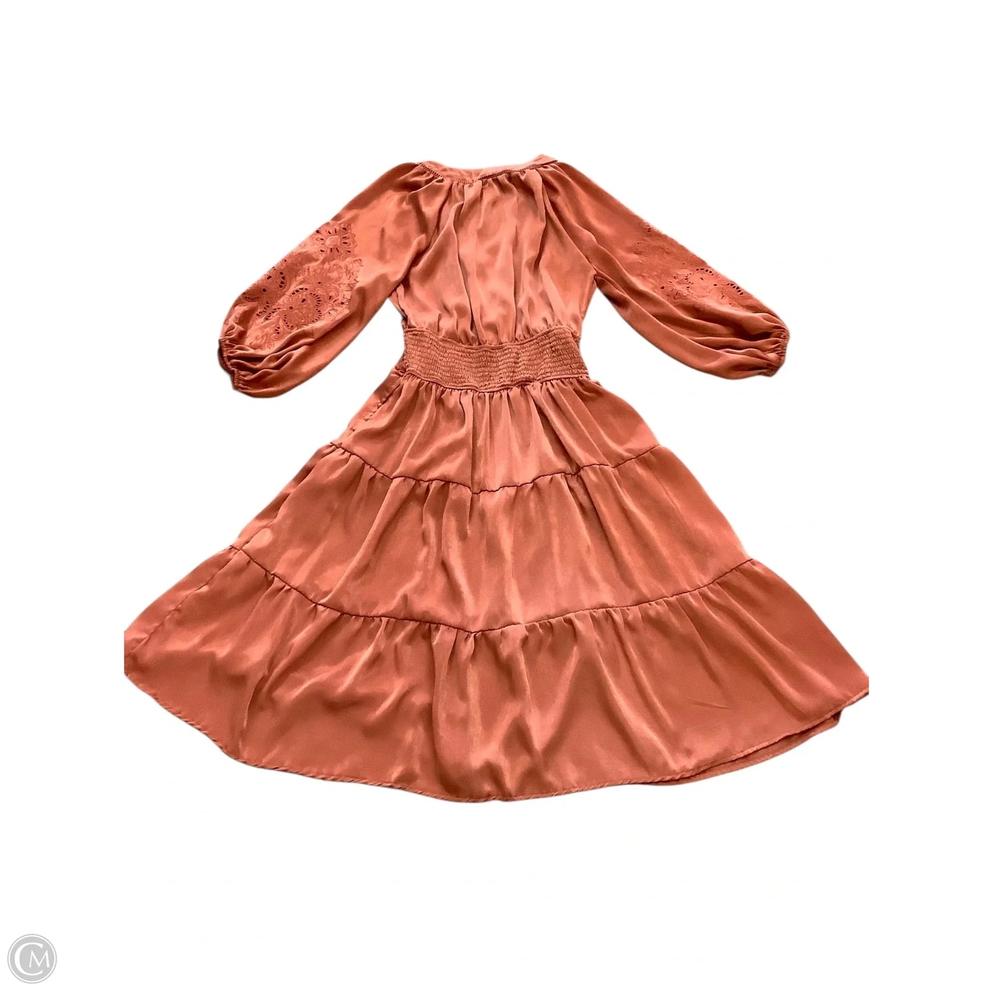 Dress Casual Midi By Penelope Rose In Orange, Size: M