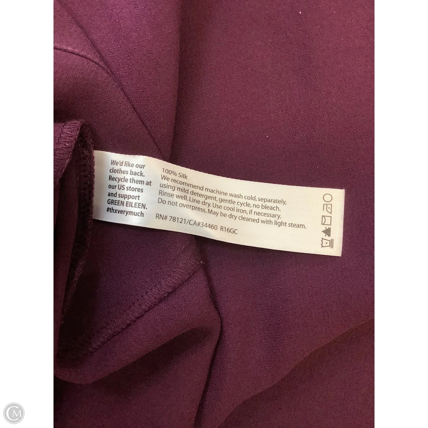 Dress Work By Eileen Fisher In Purple, Size: Xs