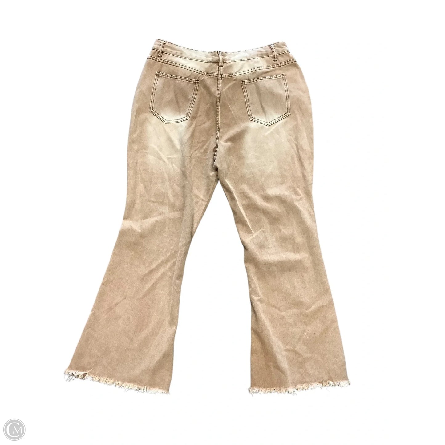 Jeans Flared By Clothes Mentor In Brown, Size: 2x