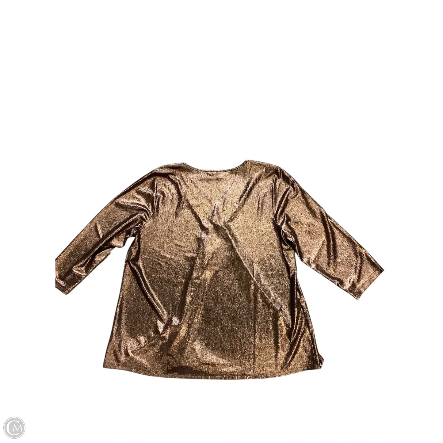 Blouse Long Sleeve By Lane Bryant In Copper, Size: 2x