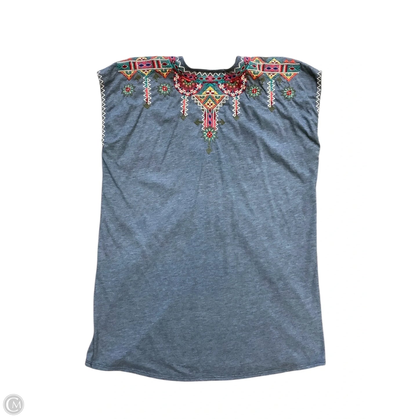 Top Short Sleeve By Johnny Was In Blue, Size: S