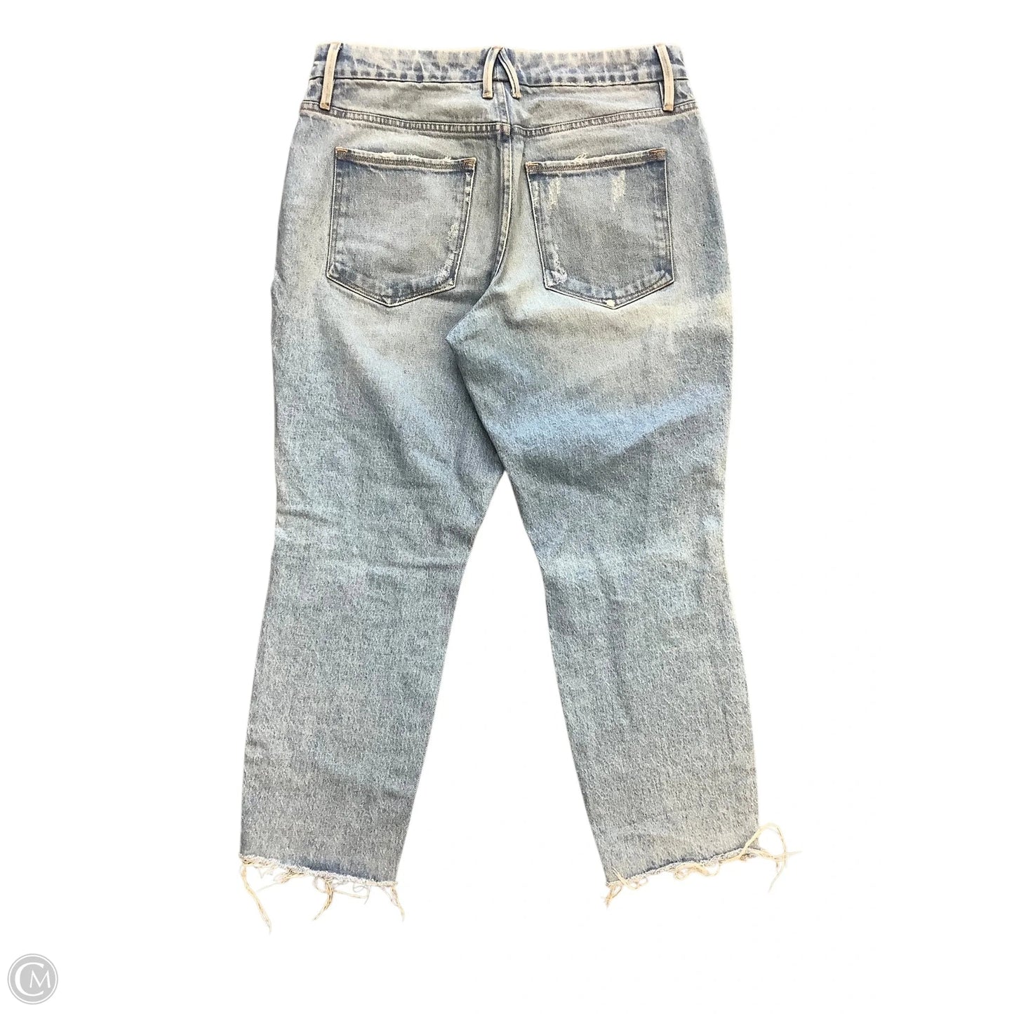 Jeans Straight By Good American In Blue Denim, Size: 8(29)
