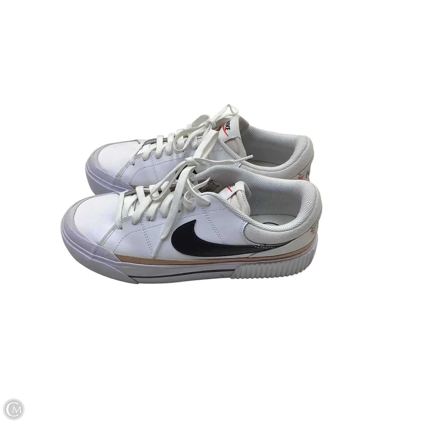 Shoes Athletic By Nike In White, Size: 10