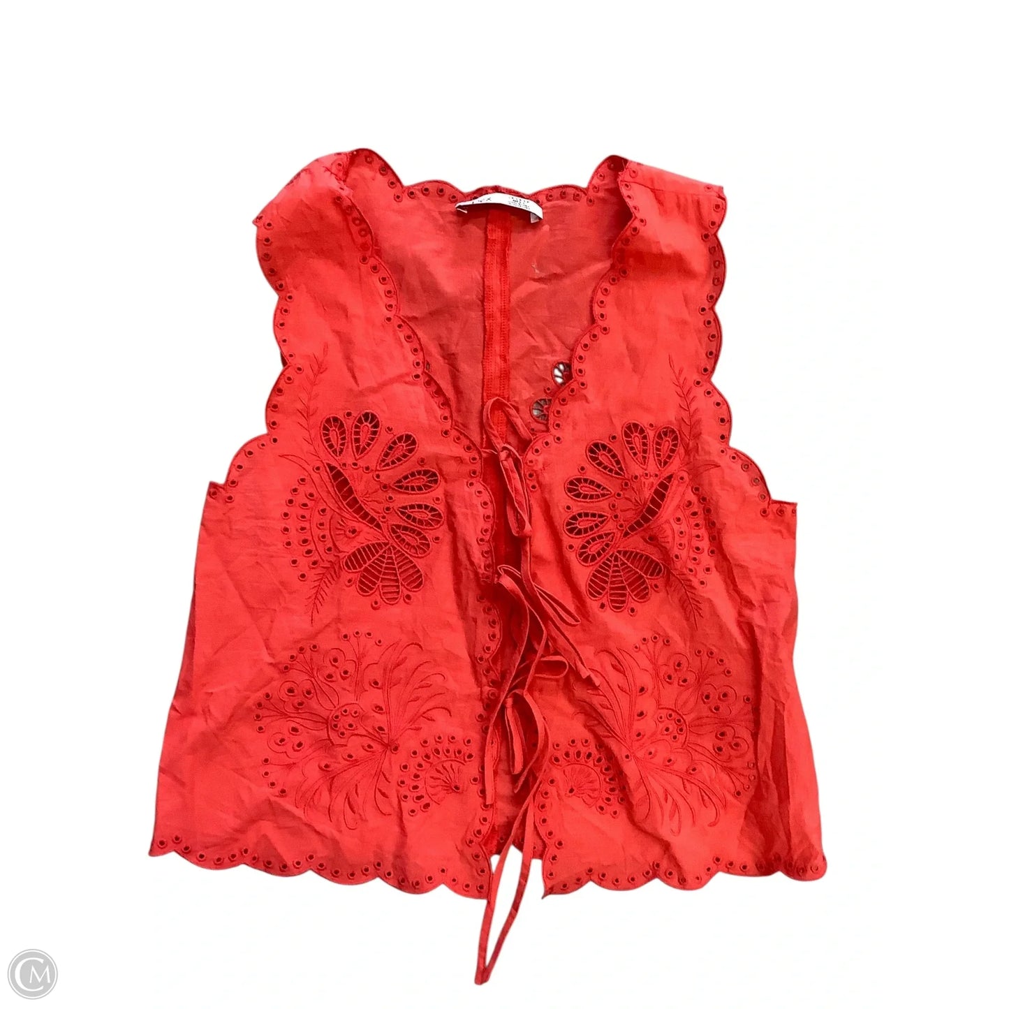 Top Sleeveless By Dex In Red, Size: S