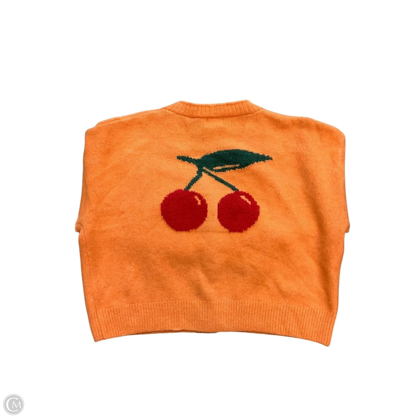 Sweater Cardigan By Dreamers In Orange, Size: M