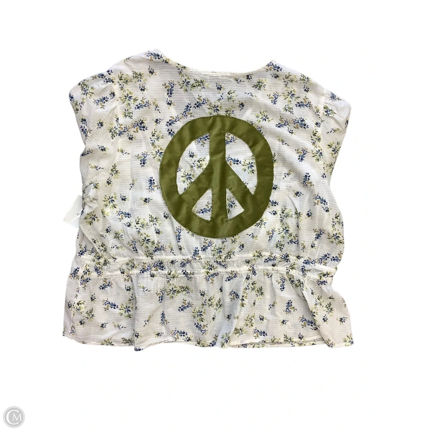 Top Long Sleeve By Cmc In White, Size: M