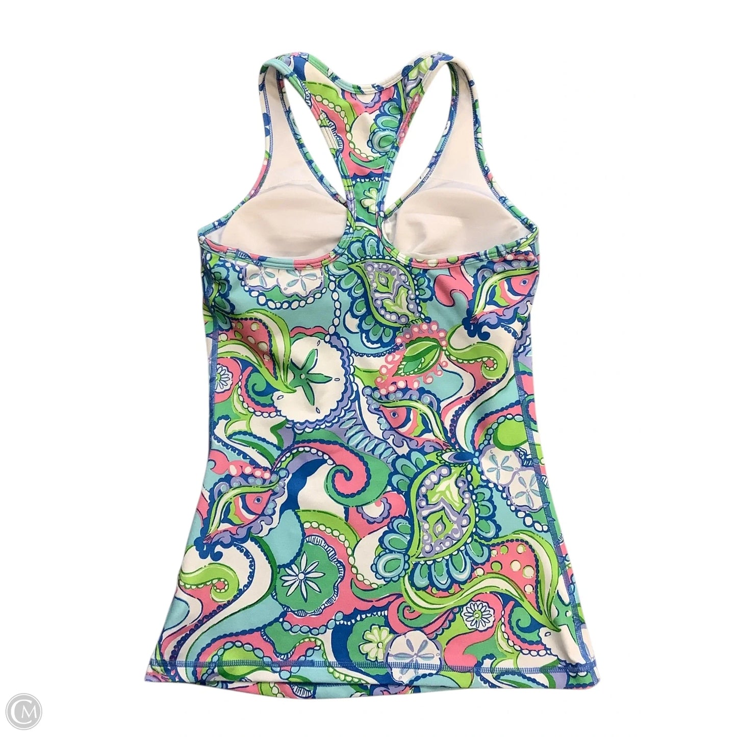 Tank Top Designer By Lilly Pulitzer In Blue & Green, Size: Xs