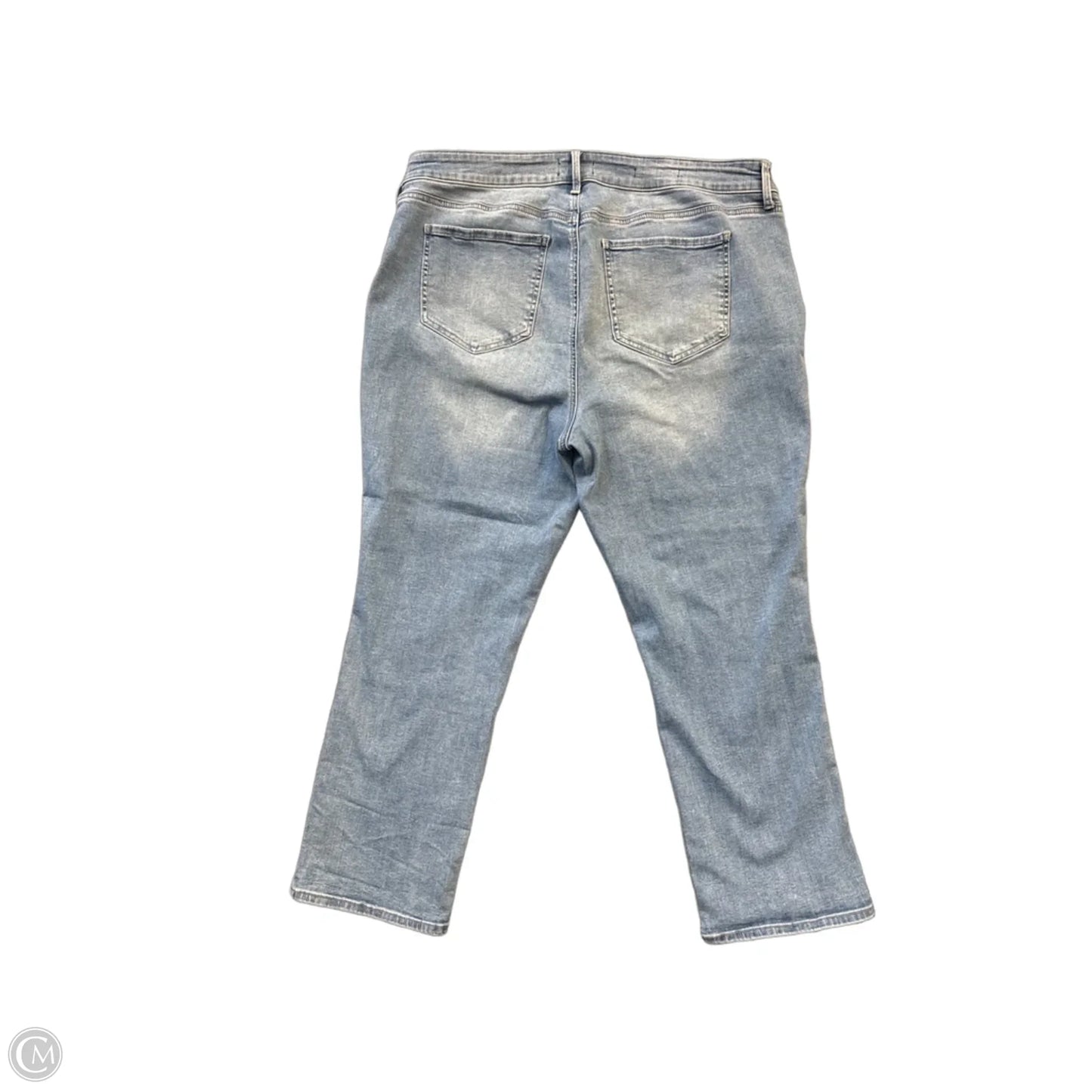 Jeans Straight By Not Your Daughters Jeans In Blue Denim, Size: 16