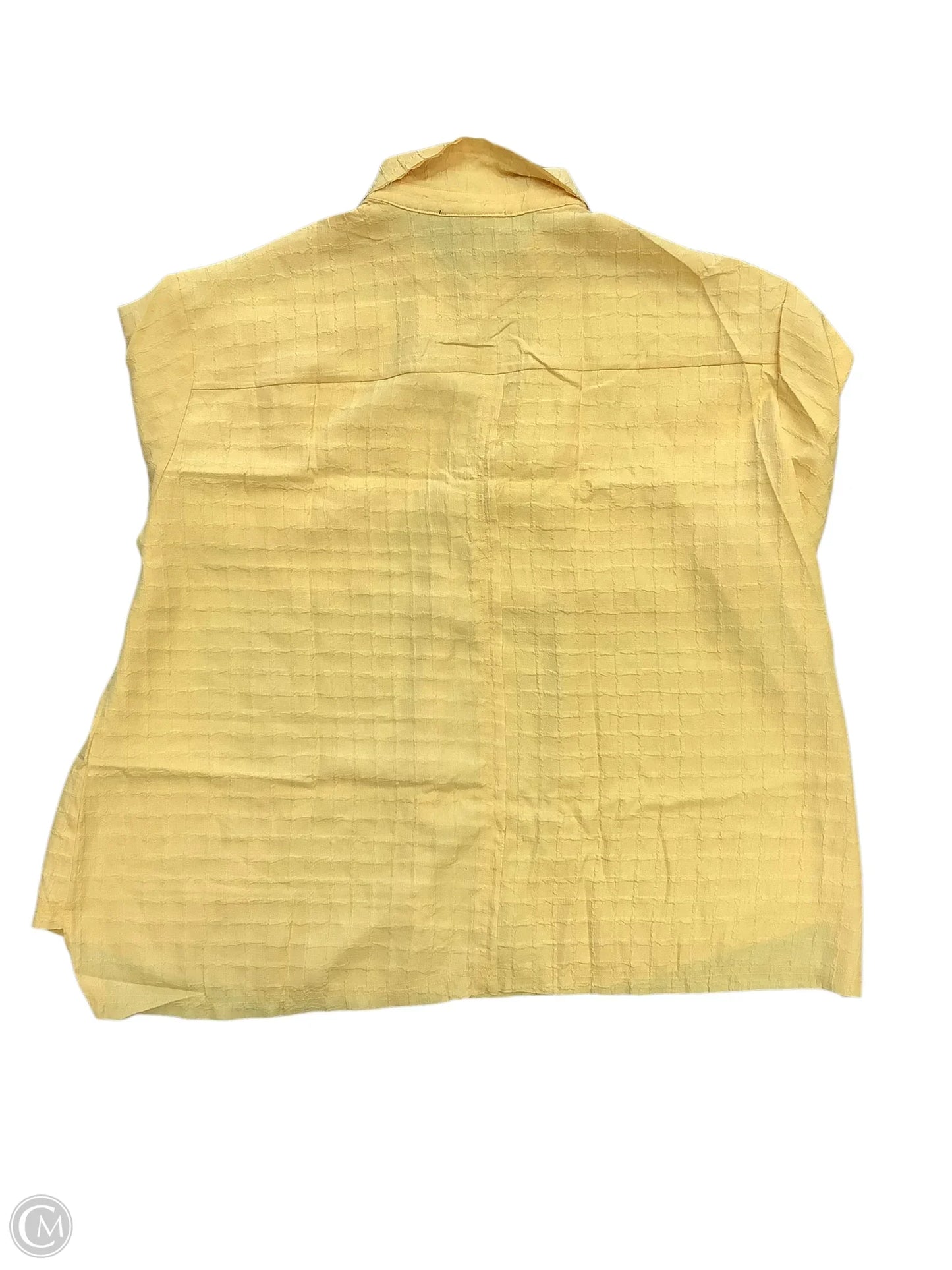 Blouse Long Sleeve By Davi & Dani In Yellow, Size: 3x