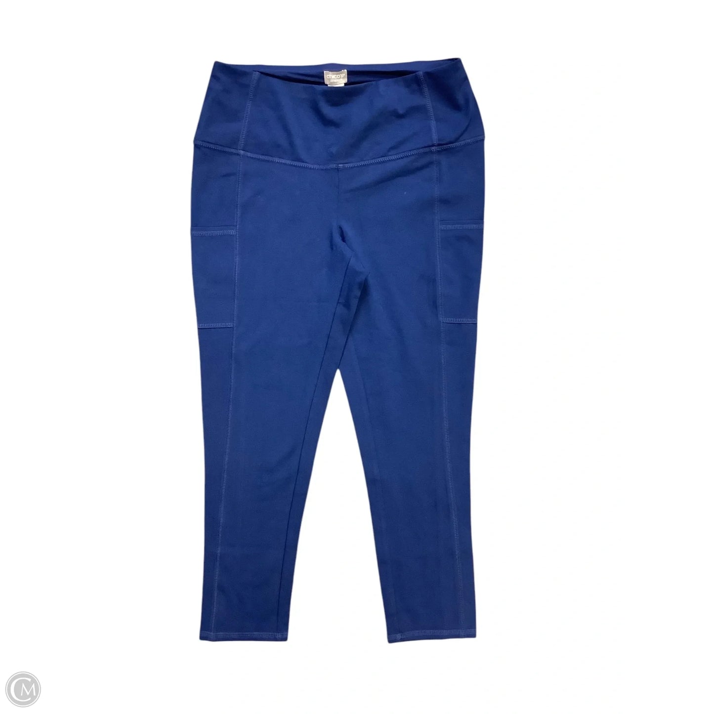Athletic Leggings By Zenergy By Chicos In Blue, Size: M