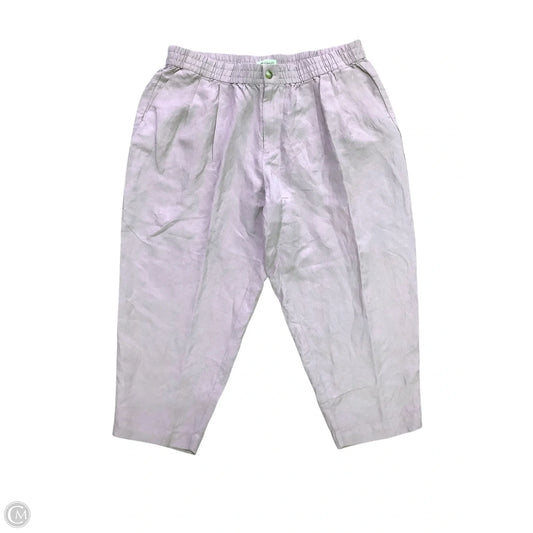 Pants Linen By Madewell In Purple, Size: 1x