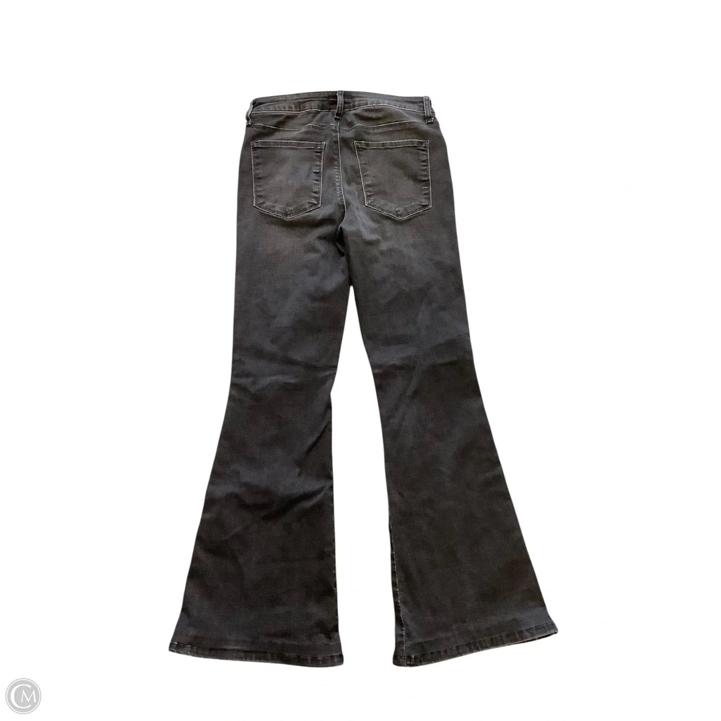 Jeans Flared By Kut In Black Denim, Size: 4