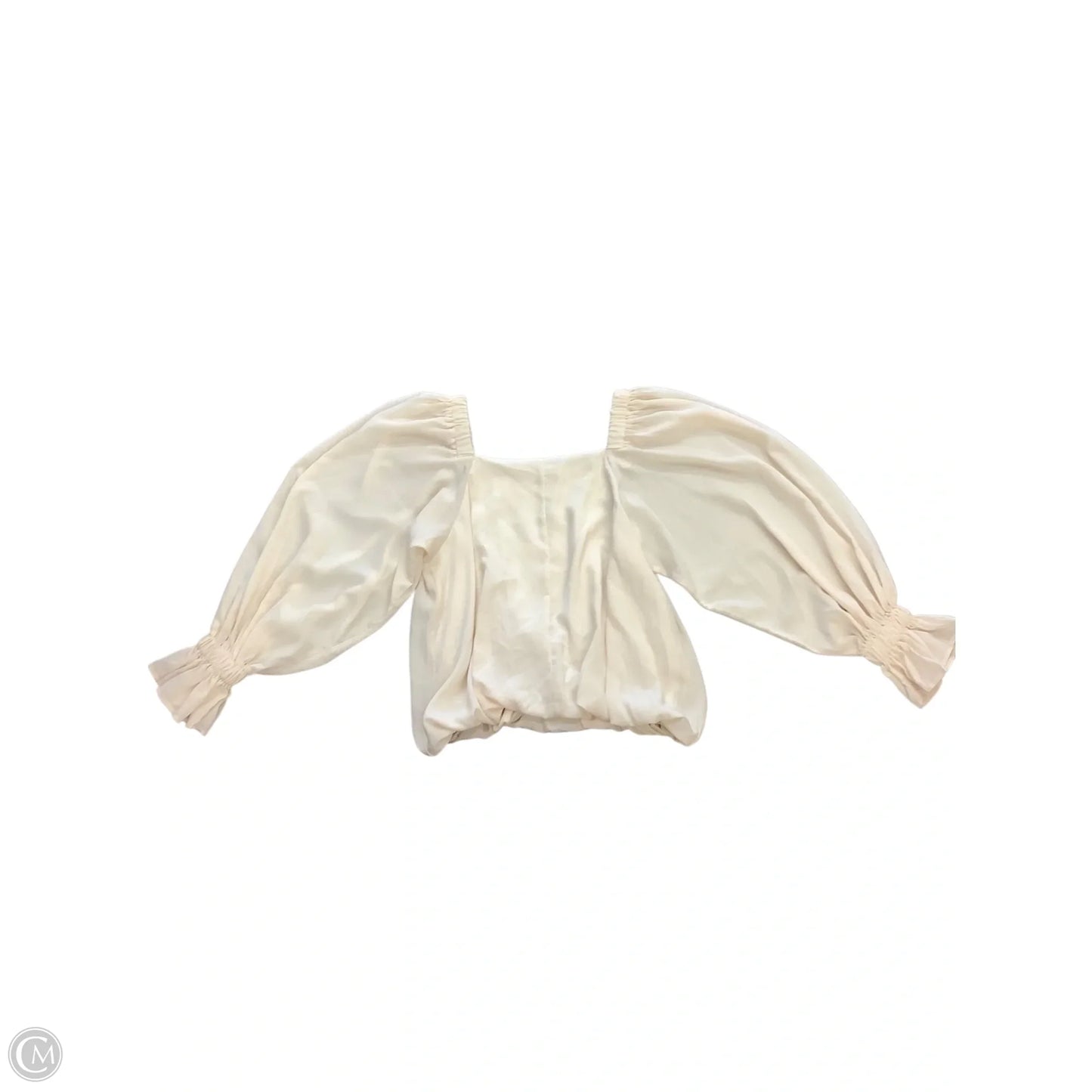 Blouse Long Sleeve By Easel In Cream, Size: M