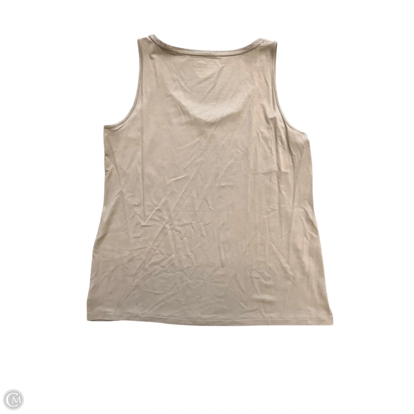 Top Sleeveless By Chicos In Taupe, Size: M