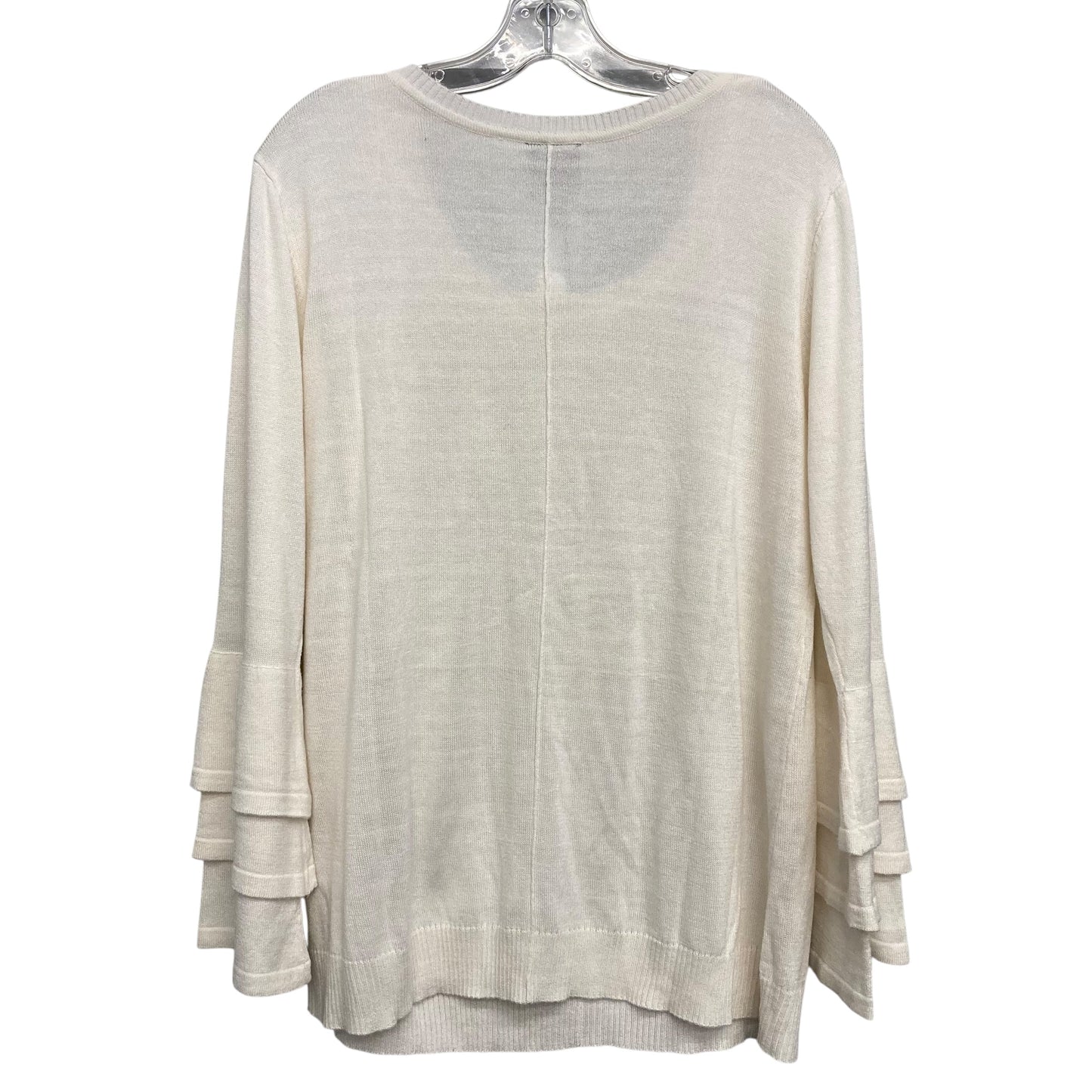Sweater By Bobeau In Cream, Size:Xl