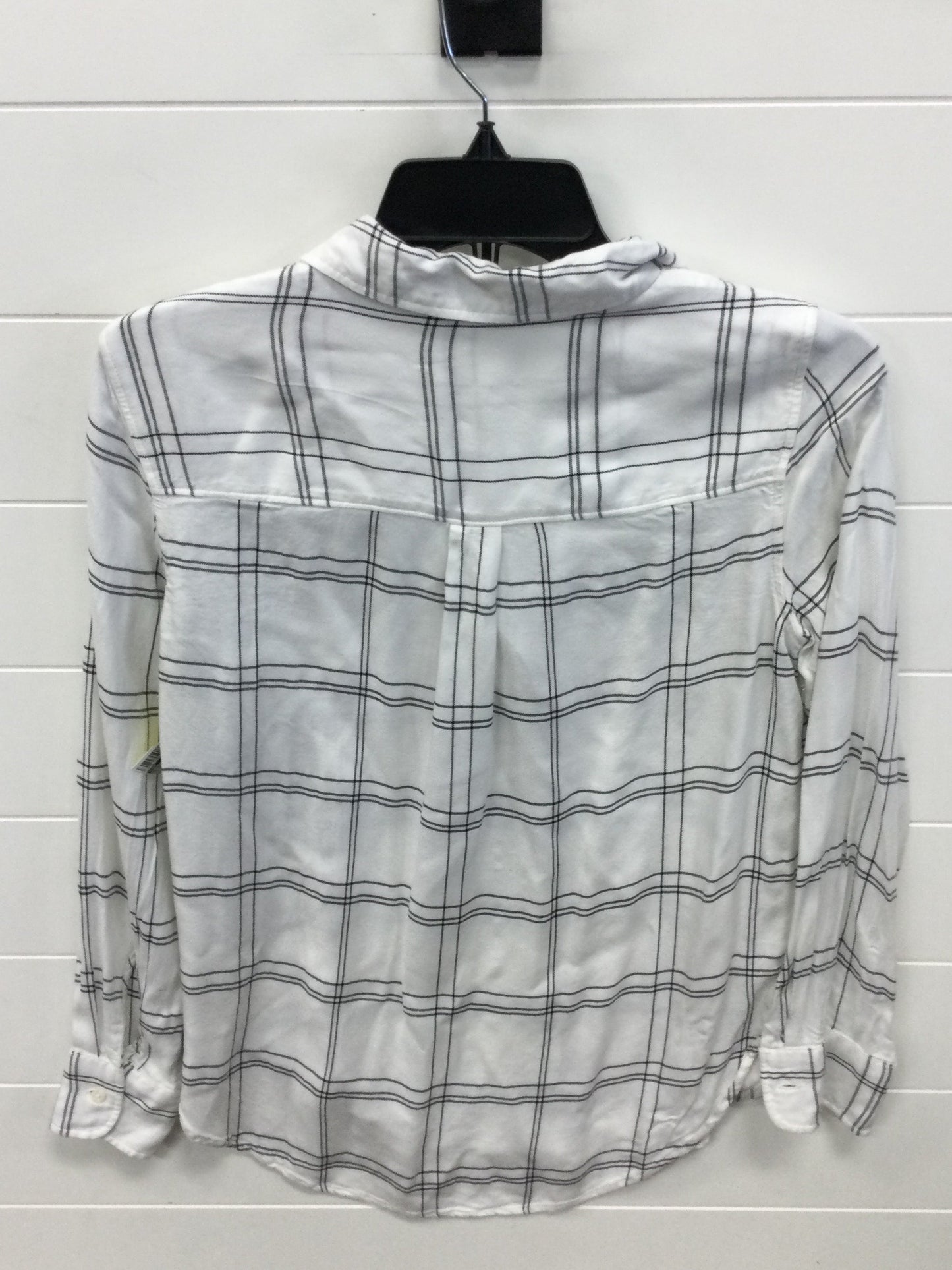 Blouse Ls By H&M In Black & White, Size:2