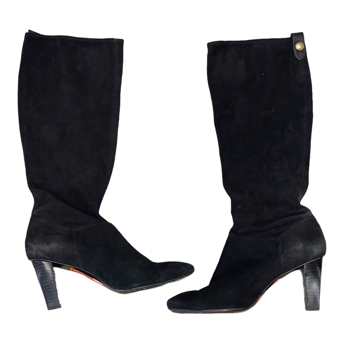 Boots Knee Heels By Coach Size: 9.5
