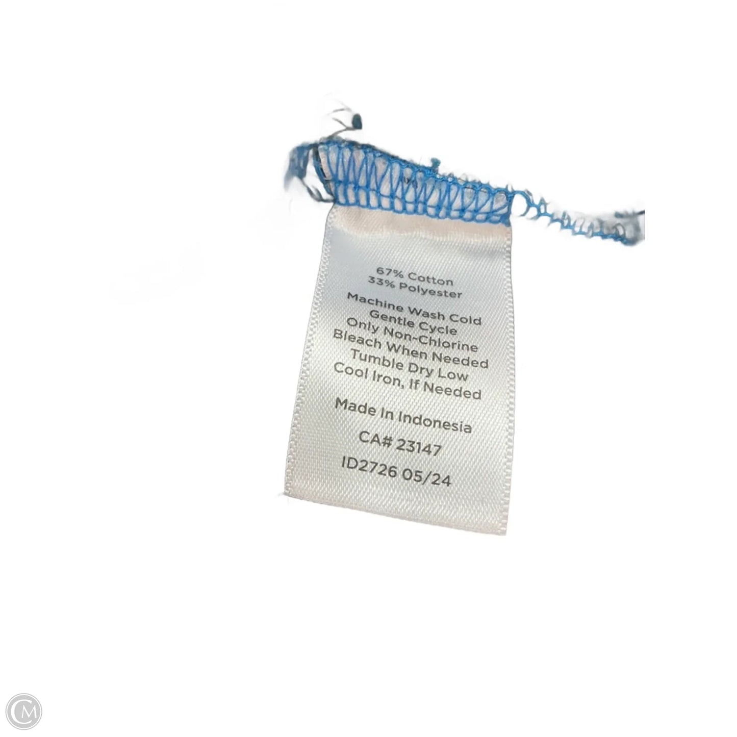 Sweatshirt Collar By Talbots In Blue, Size: 26