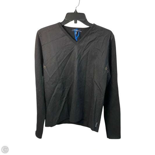 Top Long Sleeve Luxury Designer By Burberry In Black, Size: S