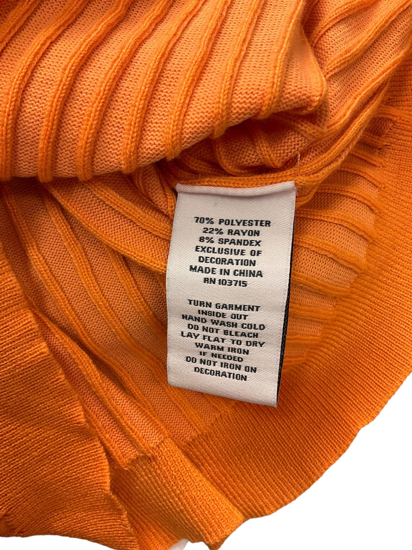 Top Long Sleeve Designer By Nanette Lepore In Orange, Size: S