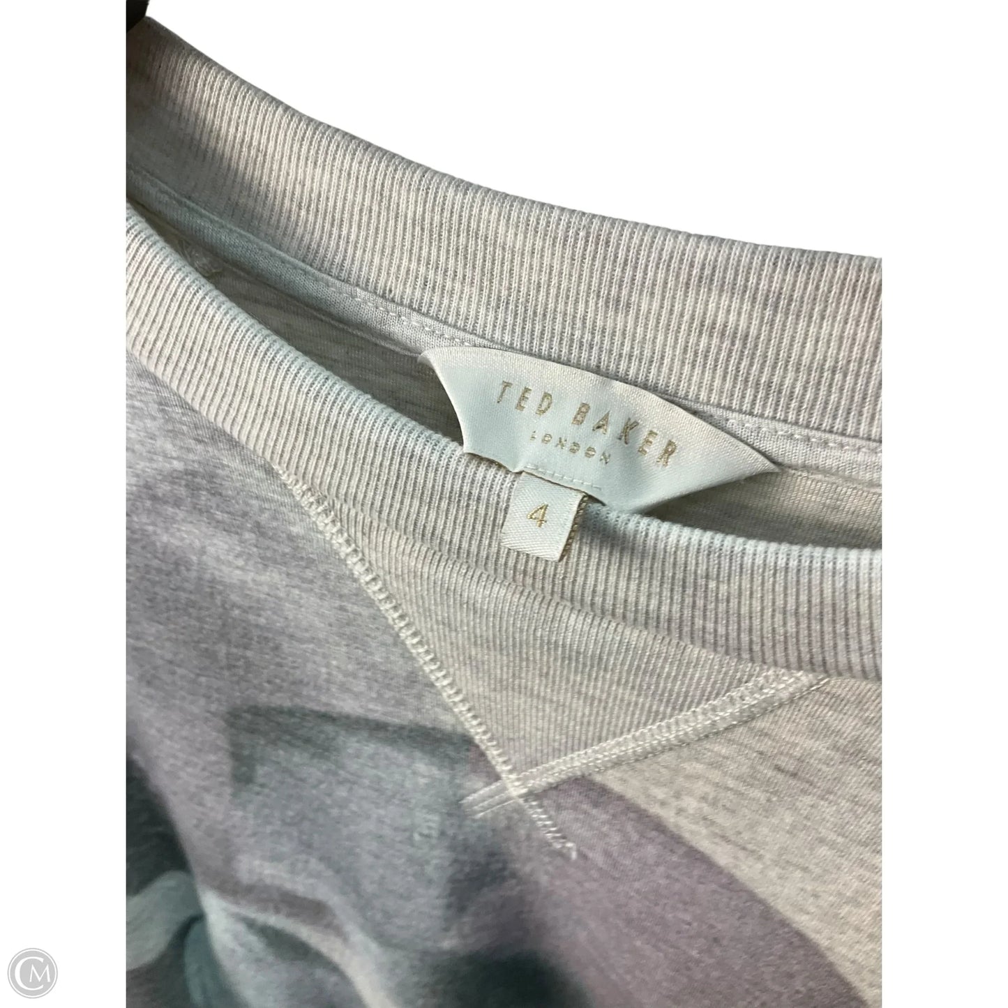 Sweatshirt Designer By Ted Baker In Grey, Size: L