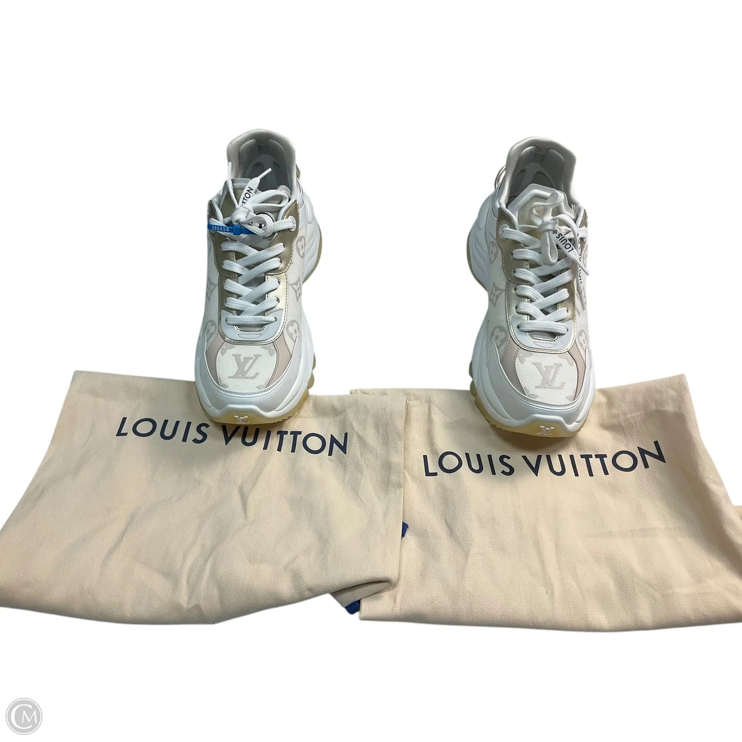 Shoes Luxury Designer By Louis Vuitton In White, Size: 9