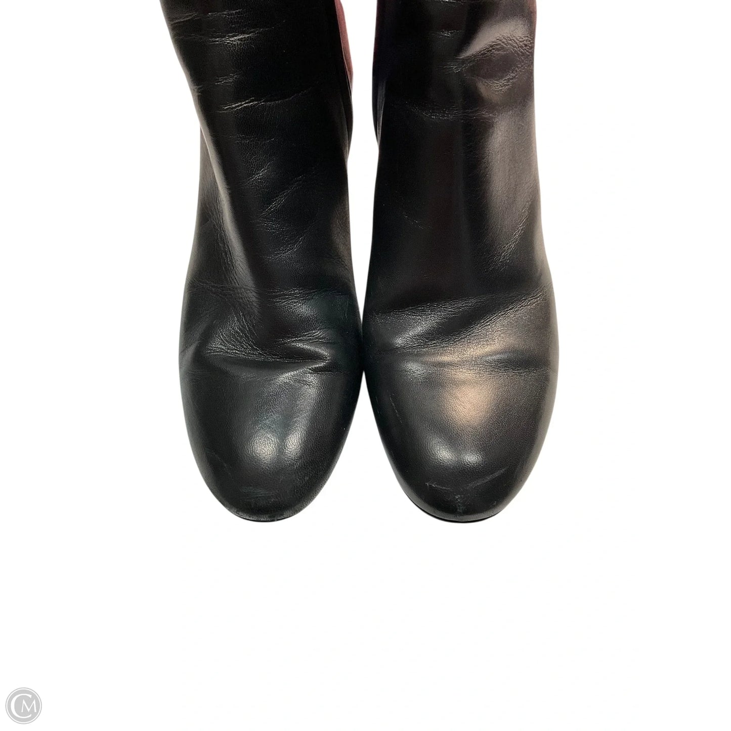 Boots Luxury Designer By Yves Saint Laurent In Black, Size: 10