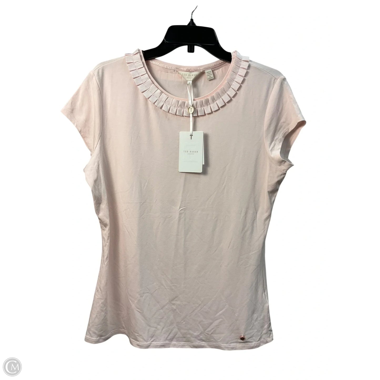 Top Short Sleeve By Ted Baker In Pink, Size: L