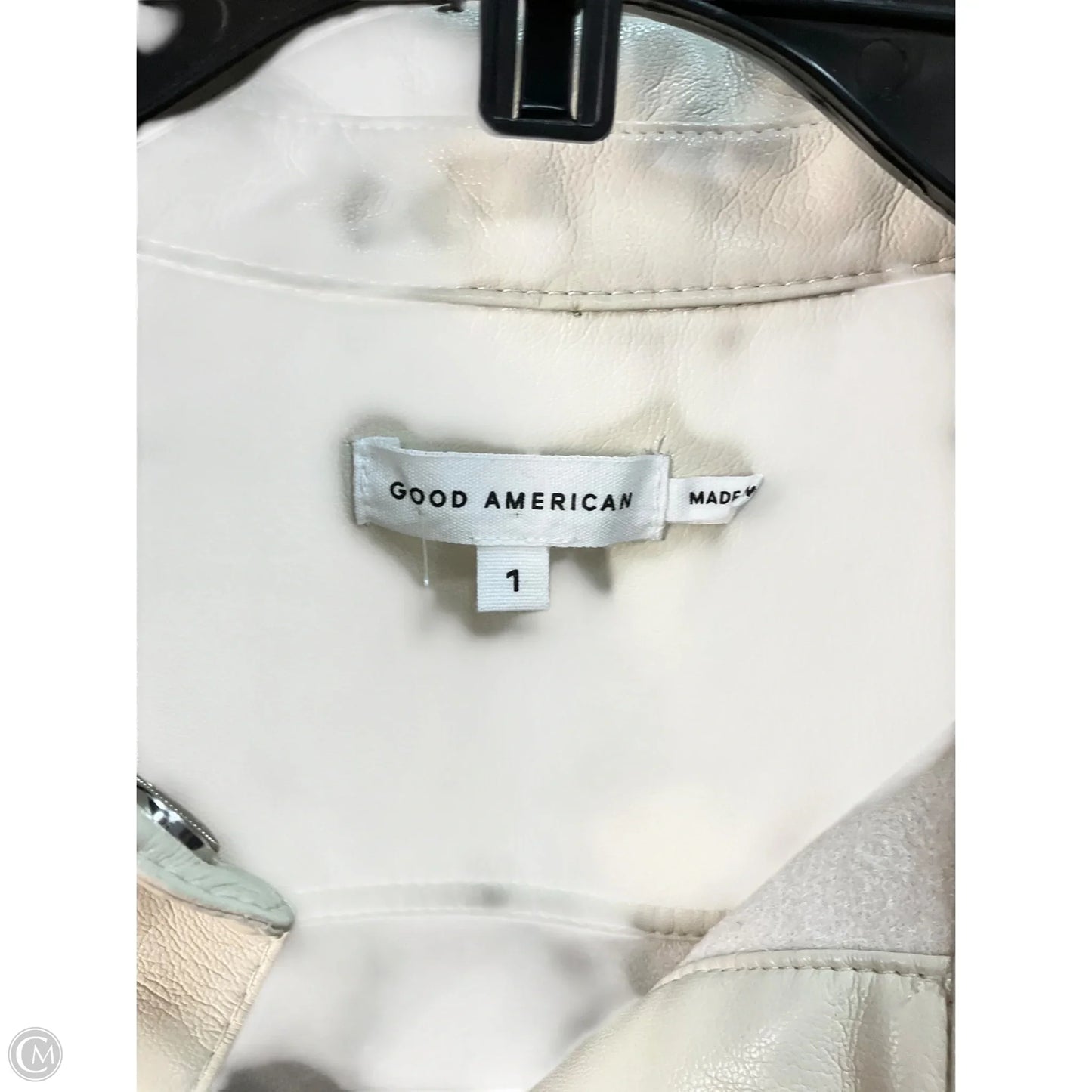 Jacket Shirt By Good American In Cream, Size: S