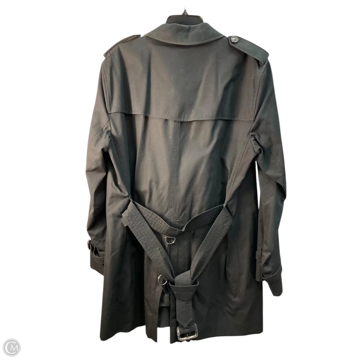 Coat Luxury Designer By Burberry In Black, Size: Xl