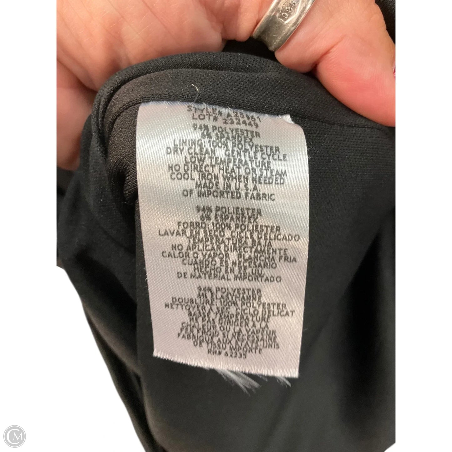 Dress Party Long By Betsy And Adam In Black, Size: S