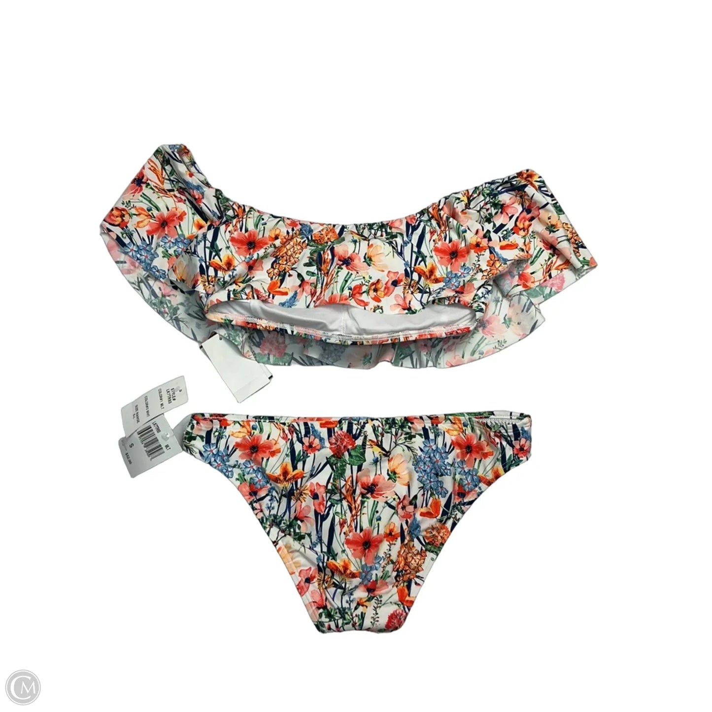 Swimsuit 2pc By Lucky Brand In Floral Print, Size: S