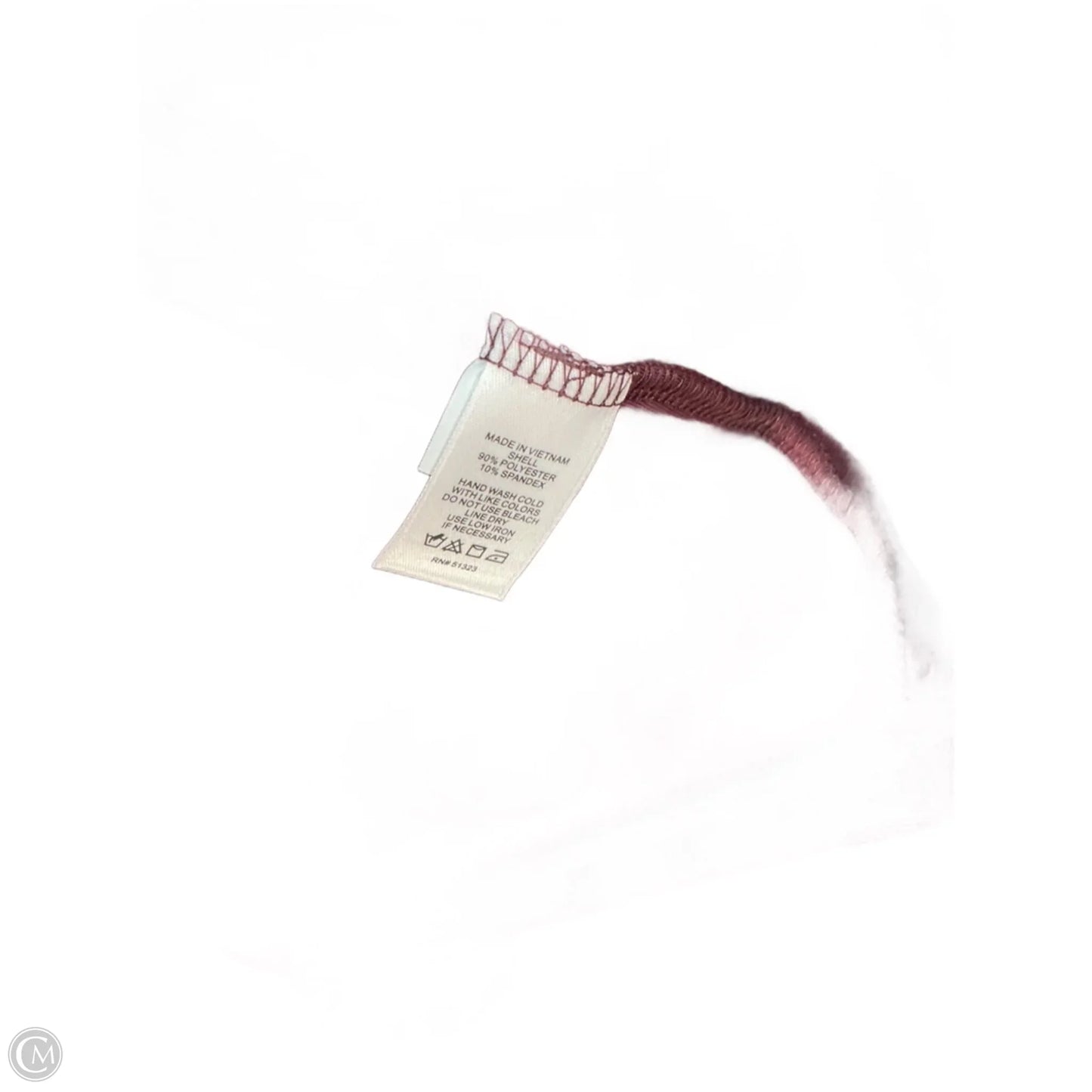 Top Long Sleeve By Cece In Maroon, Size: 22